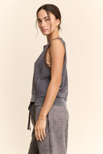 Load image into Gallery viewer, Davi & Dani French Terry Knit Top in Navy