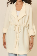 Load image into Gallery viewer, Cozy Co. Crinkle Rib Textured Jacket in Cream