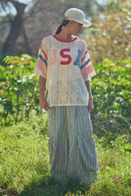 Load image into Gallery viewer, Davi & Dani USA Patchwork Lace Top With Inner Tank Top in Natural