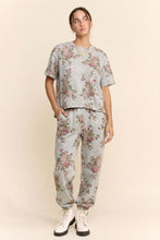 Load image into Gallery viewer, Davi & Dani Floral Bouquet Printed Soft Scuba Set in Heather Grey