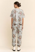 Load image into Gallery viewer, Davi & Dani Floral Bouquet Printed Soft Scuba Set in Heather Grey
