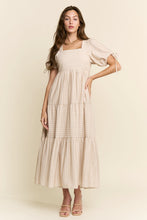 Load image into Gallery viewer, J.nna Textured Striped Maxi Dress in Taupe