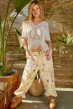 Load image into Gallery viewer, POL Open Crochet Peace Sign Top in Ivory/Natural