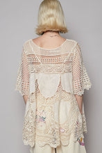 Load image into Gallery viewer, POL OVERSIZED Open Knit Crochet Top in Natural