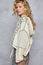 Load image into Gallery viewer, POL Mix n Match Semi Cropped Hooded Top in Cream