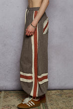 Load image into Gallery viewer, POL Color Block Knit and Gauze Joggers in Charcoal