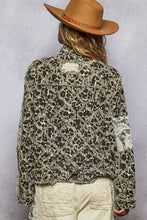 Load image into Gallery viewer, POL Leopard and Lace Studded Jacket in Sand Leopard