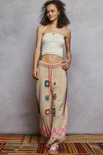 Load image into Gallery viewer, POL Crochet Knit Chenille Joggers in Almond Multi ON ORDER