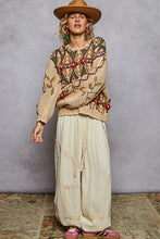 Load image into Gallery viewer, POL 3D Detailed Aztec Knit Sweater in Mocha Mousse ON ORDER