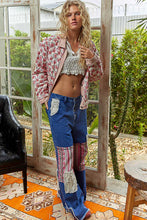 Load image into Gallery viewer, POL Quilted Jacket with Contrasting Twill Details in Pink Floral