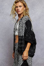 Load image into Gallery viewer, POL Mix n Match Front Zip Up Hooded Top in Black