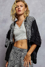 Load image into Gallery viewer, POL Mix n Match Front Zip Up Hooded Top in Black