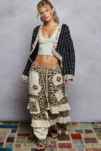 Load image into Gallery viewer, POL Chenille Knit Cardigan with Lace Pearl and Rhinestone Details in Black