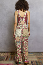 Load image into Gallery viewer, POL Printed Corduroy Overalls with Mixed Patches in Cream Multi