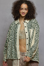 Load image into Gallery viewer, POL Leopard Print Top with Contrasting Thermal Knit Details in Cream Multi