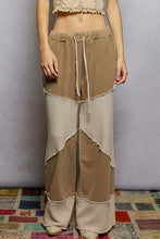 Load image into Gallery viewer, POL Contrasting French Terry and Thermal Knit Pants in Dusty Choco
