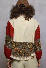 Load image into Gallery viewer, POL Mix N Match A-Line Jacket in Oatmeal Brick