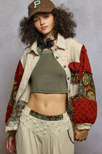 Load image into Gallery viewer, POL Mix N Match A-Line Jacket in Oatmeal Brick