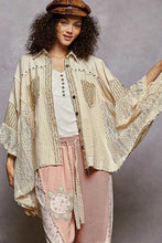 Load image into Gallery viewer, POL Mix N Match OVERSIZED Button Down Top in Natural