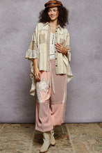 Load image into Gallery viewer, POL Mix N Match OVERSIZED Button Down Top in Natural