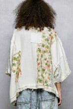 Load image into Gallery viewer, POL Boxy OVERSIZED Contrasting Top in Off White