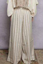 Load image into Gallery viewer, POL Linen Blend Contrasting Stripe Pants in Natural Multi