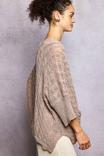 Load image into Gallery viewer, POL Open Front Lightweight Sweater Cardigan in Caramel Almond