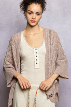 Load image into Gallery viewer, POL Open Front Lightweight Sweater Cardigan in Caramel Almond