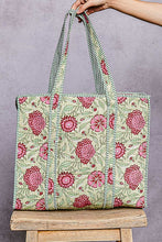 Load image into Gallery viewer, POL Quilted Bag in Mint Multi ON ORDER