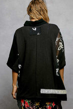 Load image into Gallery viewer, POL Mix N Match Patched Button Down Top in Black