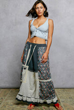 Load image into Gallery viewer, POL Mixed Patchwork Pants in Navy