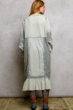 Load image into Gallery viewer, POL Patchwork Pintuck Maxi Dress in Denim Blue