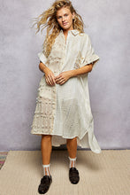 Load image into Gallery viewer, POL Textured Cotton Shirt Dress in Natural