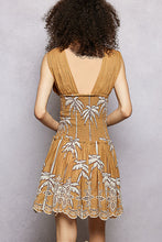 Load image into Gallery viewer, POL Palm Tree Printed Dress in Mocha
