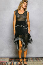 Load image into Gallery viewer, POL Sleeveless Loose Knit Mini Dress in Black