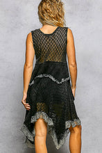 Load image into Gallery viewer, POL Sleeveless Loose Knit Mini Dress in Black