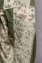 Load image into Gallery viewer, POL Mixed Patchwork Joggers in Olive