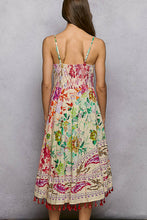 Load image into Gallery viewer, POL Mixed Print and Tassel Detail Midi Dress in Cream Multi