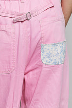 Load image into Gallery viewer, POL Wide Leg Patched Pants in Pink Multi