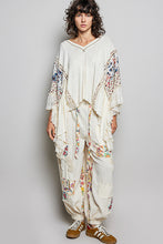 Load image into Gallery viewer, POL OVERSIZED Mixed Poncho Style Top in Natural