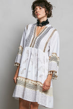 Load image into Gallery viewer, POL Embroidered Dress in Ivory Multi