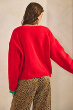 Load image into Gallery viewer, LovLov MERRY CHRISTMAS Knit Sweater in Red