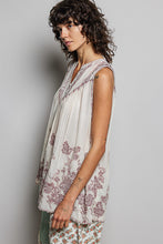Load image into Gallery viewer, POL Washed Embroidered Pintuck Tank in Blush