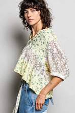 Load image into Gallery viewer, POL Floral Print Gauze Top in Yellow Floral