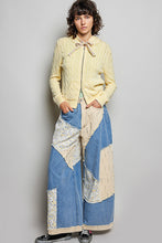 Load image into Gallery viewer, POL Cable Knit Washed Jacket in Pineapple
