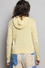 Load image into Gallery viewer, POL Cable Knit Washed Jacket in Pineapple
