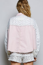 Load image into Gallery viewer, POL Contrasting Panel Jacket in Blush Multi