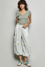 Load image into Gallery viewer, POL Knit Pants with Crochet Patch Details in Mint ON ORDER