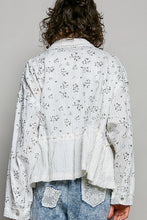 Load image into Gallery viewer, POL Floral Print and Textured Knit Top in Off White