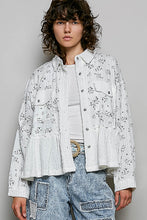 Load image into Gallery viewer, POL Floral Print and Textured Knit Top in Off White